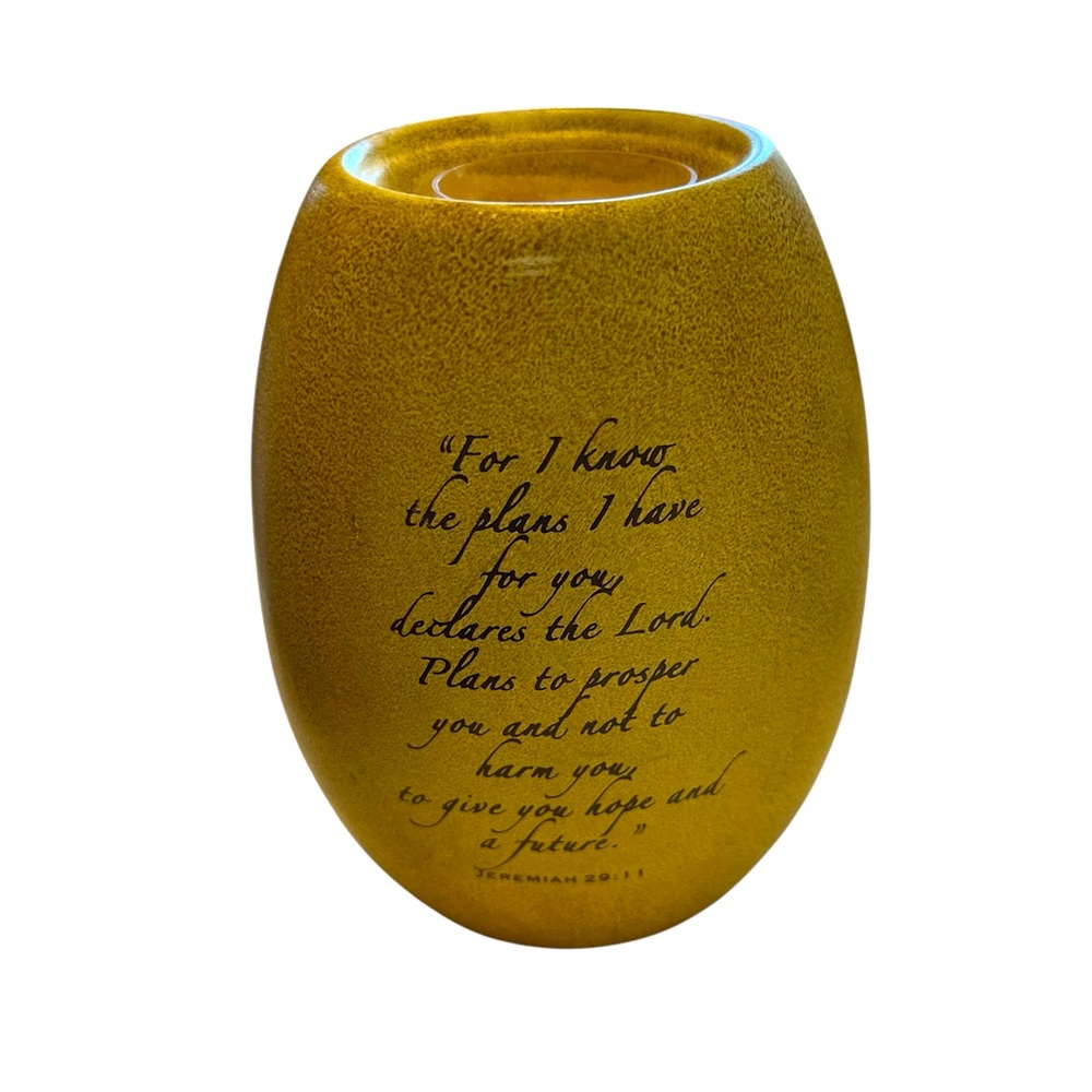 SEAGULL STUDIOS HEART WARMERS CERAMIC TEA LIGHT CANDLE HOLDER VERSE